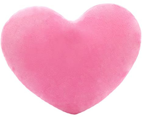 Morbido cuscino a forma di cuore soffice cuscino imbottito Cuscino a fiori Cuscini carini Cuscino a cuore per San Valentino Cuscino a cuore soffice Cuscino decorativo imbottito 20x30 cm Rosa