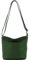 modamoda de T198 kleine Damen Leder Umhängetasche Schultertasche handmade in Italy, Farbe:Flaschengrün