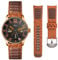 Wristitani Echtes Leder Uhrenarmband 22mm Uhrenarmbänder 20mm, Ersatzarmband für Smartwatch und Universal-Uhren, Vintage Uhrenband mit Edelstah Schnalle für Herren Damen