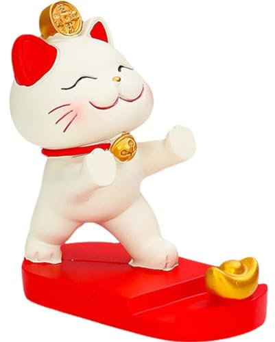 Niedlicher Katzen-Smartphone-ständer, Cartoon-Tier-handyhalter, Japanische Glückskatze, Smartphone-Halter, Halterung, Handy-ständer, Ornament Für Zuhause, Büro, Tisch