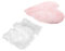 CANIGHT Love Mesh Gauze Heart Cushion for Nail Art Photo Background Decorative Rug Set of 2