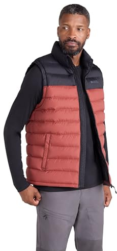 Mountain Warehouse Seasons Mens Padded Puffer Gilet | Water Resistant Body Warmer, Sleeveless Jacket with 2 Pockets, Insulated for Warmth, Ideal for Autumn, Winter, Layering