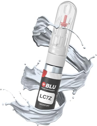 BLU Lackstift Auto kompatibel für VW LC7Z GRAU IRONGREY | Auto Lack Reparatur 2in1 Ausbesserungslack Pinsel + Nadel