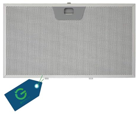 G GRIMALDI Filtro Cappa Alluminio 325x189x8 mm Compatibile con Modelli FABER e Universali, Set 1 Filtro