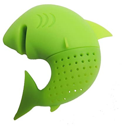 IMIKEYA Silikon-haifisch-teesieb Für Losen Tee Teesieb Filter Tee-ei Tier Haushaltszwecke Werkzeug Zufällige Farbe