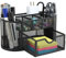Organisateur de bureau avec tiroir – Modèle noir avec tiroir et pot à crayons, idéal pour rangement bureau organisateur, offrant un espace optimisé et ordonné.