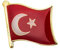 Patch Nation Türkei Türkisch Flagge Metall Pin Badge