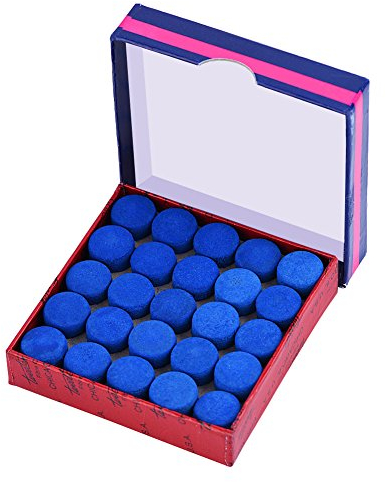 Billard Queue Spitzen Leder Anschrauben Pool Billard Ersatz Tipps mit Aufbewahrungsbox f¨¹r Pool Queues und Snooker Blau 9mm, 13mm, 10mm W?hlbar