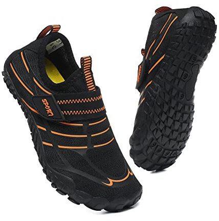 Water Shoes Kids Boys Girls Toddler Little Youth Water Boots Trainers Wide Toe Barefoot Shoes Non-SlipTrail Running Shoes Quick Drying Aqua Shoes for Beach Swimming Surfing Diving Pool Outdoor Sports