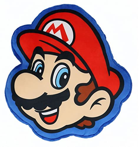 SUPER MARIO - Coussin 3D Mario - 100% Polyester - Bleu