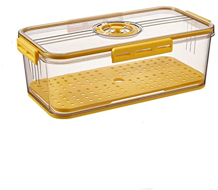 JMAHM Kühlschrank Schubladen Fridge Organizer Stapelbar Kühlschrank Aufbewahrungsbox fur Küchen、Kühlschrank、Schränke (32.5x17.5x11cm)