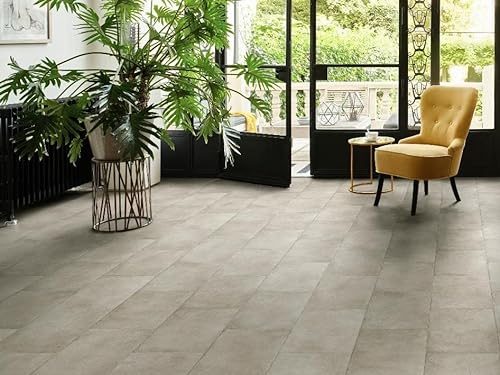 PVC Bodenbelag Vinylboden in Sandstein Optik, Zuschnitt (2m breit, 4m lang)