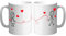 AR Regalos Pack de Tazas Pareja Hilo Rojo del Destino