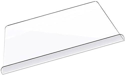 Banbaoni Acrylic Cutting Board, Acrylic Chopping Board with Lip, Clear Cutting Board Non Slip Counter Edge Clear Chopping Board for Kitchen Countertop Meat Vegetables Cheese(17.7 * 15.7in)