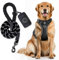 BINOBOO hundegeschirr Grosse Hunde, Anti Zug Hundegeschirr, No Pull Verstellbar Hundegeschirr Set mit Leine und Kotbeuteln, Atmungsaktives reflektierendes Brustgeschirr, Schwarz L