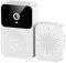 X9 Smart Wireless Remote Video Doorbell Camera Intelligent Visual Doorbell with Voice Change HD Night Vision Home App Sharing, White