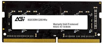 AGI SD138 Barrette de RAM DDR4 modulo di Memoria SODIMM 260 pin, 8GB, 3200 MHz CL22, Non-ECC, compatibile Con Laptop/Notebook
