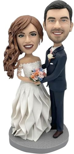 RODMAIE Individuelle Wackelköpfe, personalisierte Hochzeitsgeschenke für Paare, Hochzeit für Paare, einzigartiges Valentinstagsgeschenk (4)