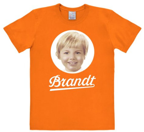 Logoshirt® Brandt Zwieback I Logo I T-Shirt Print I Damen & Herren I kurzärmlig I orange I Lizenziertes Originaldesign I Größe 5XL