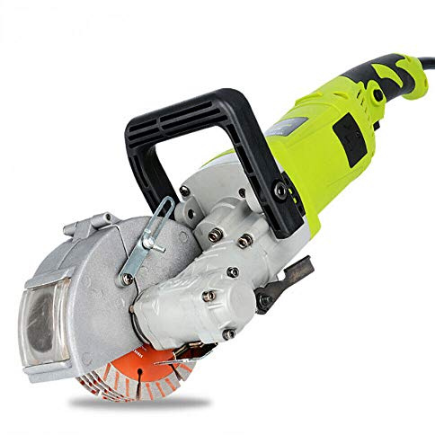 Wall Chaser, 4000W 6000r/min Wall Groove Cutting Machine, Depth/Width 3.5cm/3.5cm Brick Concrete Slotting Machine 12cm Saw Blade Diameter 5 Removable Blades Electric Saw