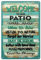 Poeland Welcome to Our Patio Sign, Outdoor Welcome Patio Sign 11.8 x 7.8 for Patios, Backyards, BBQ Party, Gardens (Welcome to our patio-01)