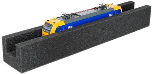 Feldherr Lokliege Spur H0 aus PU-Schaum - Wartungsliege für Modelleisenbahn, 360 mm