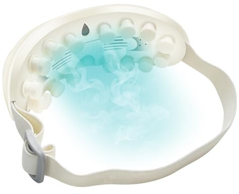 Fitdays Augenmassagegerät mit Wärme & Bluetooth-Musik | Smart Augenmaske zur Entspannung & Augenpflege | Geschenkidee für Frauen/Mütter (Geburtstag/Muttertag) | Weiß |