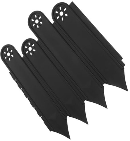 ORFOFE Gartenrand Aus Kunststoff Beeteinfassung Für Pflanzen Und Blumenbeete Pflanzenrand Mit Steckverbindungssystem Haltbarer Pp-Zaun Für Landschaftsbau Einfassungen Zum Aufrichten