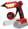 Pistola per colla a caldo cordless da 100 W, per Milwaukee 18 V/21 V batteria, pistola elettrica ad alta temperatura con 10 bastoncini di colla da 11 mm, per fai da te, riparazioni, arte, artigianato