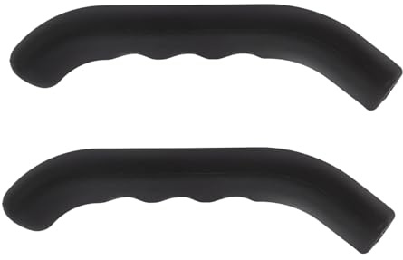 MOTHNUR 2 Stück Silikon Bremshebelabdeckungen für Fahrräder Bremsgriffschutz mit Anti Fatigue Funktion Schwarz Schutz für Feststellbremse und Bremshebel