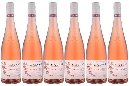 Calvet - Rosé d’Anjou, Vin Rosé frais et fruité du Val de Loire, France (6 x 0,75 L)
