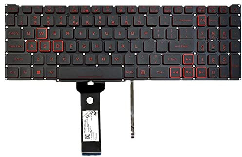 fqparts Replacement Laptop Keyboard For ACER For Nitro AN517-51 Black US United States Edition