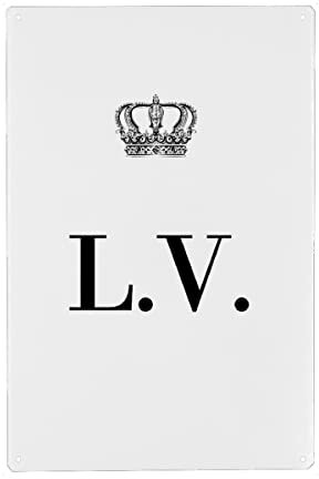 artboxONE Metall-Poster 20x30 cm Schwarzweiß King LV von Künstler AB1 Edition