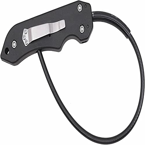 Protable Window Breaker, 2 in 1 Wire Martial Art Training Selbstverteidigung Peitsche Für Combat Strike Personal Car Safety Tool,Schwarz
