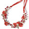 Blumenstirnband Braut Blumenkranz mit Künstliche Blättern, Blumen und Perle Strass Blumen-Haarbänder Braut Hochzeit Haarschmuck für Damen Mädchen