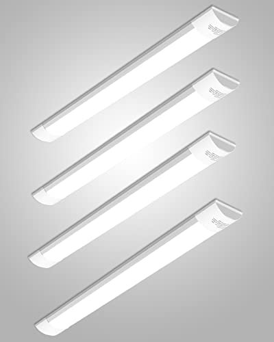 Bellanny LED Deckenleucht Röhre Licht 115cm, 40W 4800LM Leuchtstoffröhre Feuchtraumleuchte LED - 6500K Kaltweiß 130° Abstrahlwinkel Tube Lichtleiste für Wohnzimmer Küche Garage Werkstatt Büro,4Pack