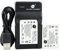 DSTE NP-900 LI-80B Lot de 2 batteries Li-ion et chargeur micro USB compatible avec Olympus T-100, T-110, X-36