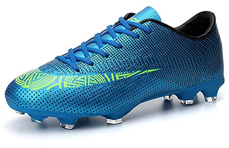 GEMECI Jugend-Kinder-Fußballschuhe Fußballschuhe Futsal-Schuhe Leichte Rasen-Fußballschuhe Jungen- und Mädchen-Fußballschuhe für Fußballtraining und Wettbewerb (Color : F, Size : 37 EU)