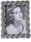 HAUCOZE Bilderrahmen Fotorahmen Tisch Dekor Modern Skulptur Geschenk Silber 13x18cm