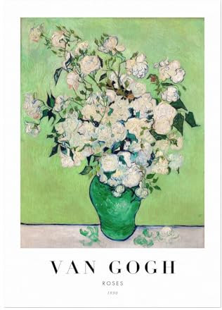 Vincent Van Gogh – Rosen (Poster-Stil) (Giclée Kunstdruck) 20,3 x 30,5 cm