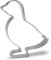 Keewah Ausstechform Gans, 10,2 cm, Edelstahl