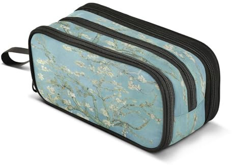 ALAZA Van Gogh Trousse à crayons Motif fleurs de cerisier, Multicolore, L