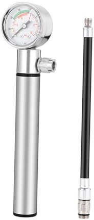 Harilla Mini Bike Pump Ball Pump Inflator with Pressure Gauge Air Cycling Tire Inflator Pump for Basketball BMX Folded Bikes,