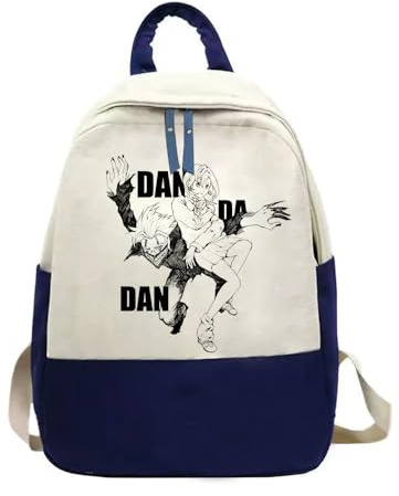 Zhongkaihua Dan DA Dan Ayase Momo Takakura Ken Turbo Rucksack für Jungen und Mädchen, Anime-Rucksack, Schultaschen, niedliches Segeltuch, Unisex, Freizeittasche, Reise-Studenten-Tagesrucksack,