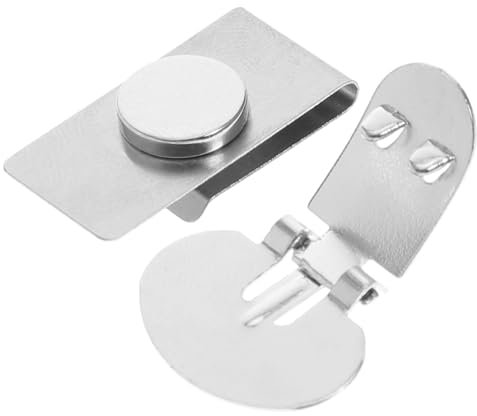 SAFIGLE 1Paar Unsichtbare Magnetische Krawatten Clips Automatische Positionierung Wrinkle Shift Silbern Krawattenhalter Zubehör Für Stilvolle Looks