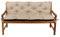 Gutekissen® Bankkissen, Sitzkissen, Rückenlehnen, Gartenkissen, Steppkissen, Doppelkissen, Sitzmöbel, Sitzbank-Kissen, Gartenschaukel, Gartenmöbel Law (110cmx50cmx50cm, Beige)