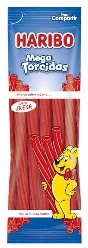Haribo Mega Torcidas Fresa Geles Dulces, 200g