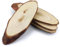 4x Holzscheiben Baumscheiben Deko Holzscheiben 15 cm oval ohne Loch Naturholz ideal für Dekoration Handwerk DIY zum Basteln Bemalen Weihnachten Hochzeit