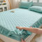 Wasserbett Boxspringbett Spannbettlaken Bow Sky Blue 120x200cm,Steppbett Rock Volant Tagesdecke, Matratzenschoner Bettwäsche mit Kissenbezügen Damen Schlafzimmer Apartment für Mädchen