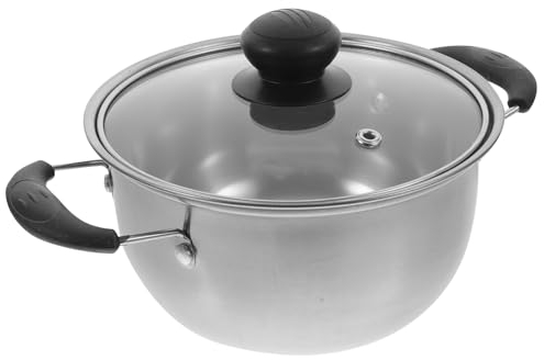Cabilock Multifunctional Pot Stainless Steel Soup Pot Easy to Gas Electric Stoves Random Style